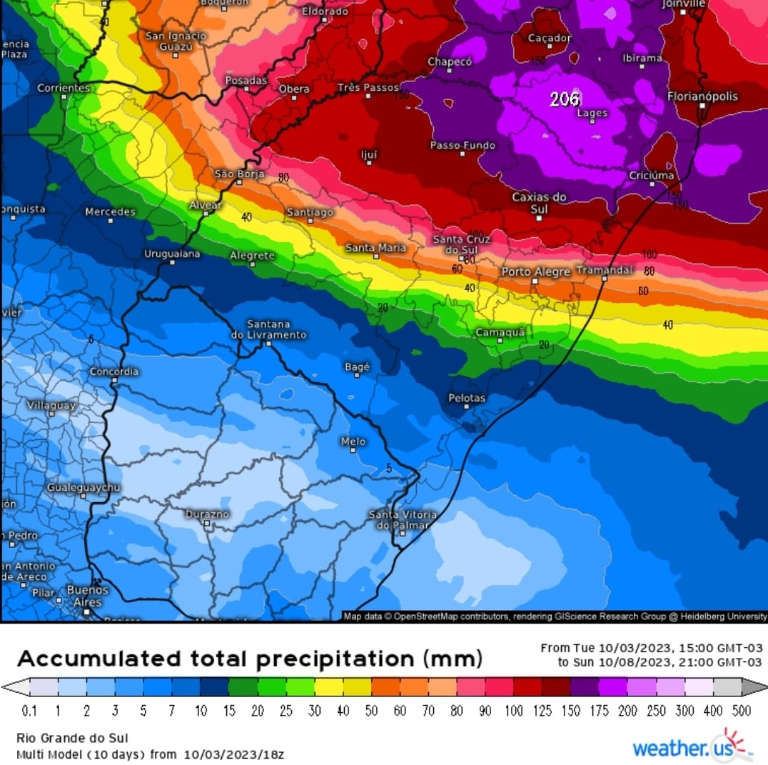 Fortes Temporais Granizo E Raios Atingem O Rio Grande Do Sul