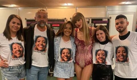 Família de Ana Benevides se encontra com Taylor Swift antes de último show em São Paulo