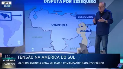 Chico Pinheiro explica disputa entre Venezuela e Guiana pela região de Essequibo