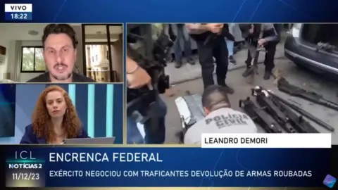 Demori, sobre devolução de armas roubadas do Exército: ‘A Polícia do Rio funciona na base da inteligência paralela’