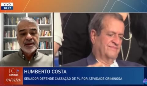 Senador Humberto Costa defende a cassação do registro do PL: ‘Financiou atividades criminosas’