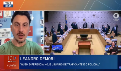 Leandro Demori: atual legislação de drogas no Brasil serve aos interesses do tráfico