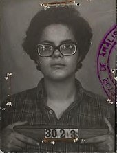 Dilma Rousseff no DOPS em 1970: ex-presidente passou três anos presa
