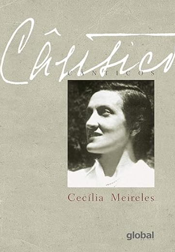 Livro "Cânticos" em que poesia de Cecília Meireles aparece