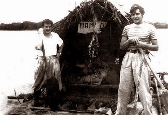 Ernesto Guevara (à direita) com Alberto Granado (esquerda) em junho de 1952.