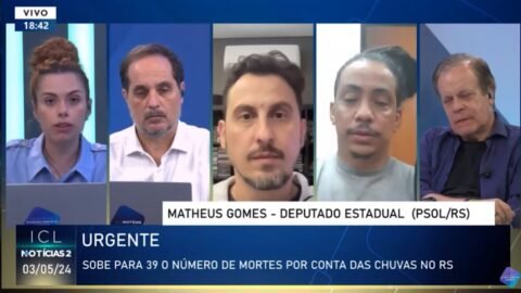 Deputado Matheus Gomes denuncia falta de verbas para Defesa Civil no governo de Eduardo Leite