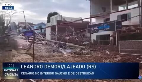 Leandro Demori circula pelas estradas do RS e mostra a destruição das enchentes