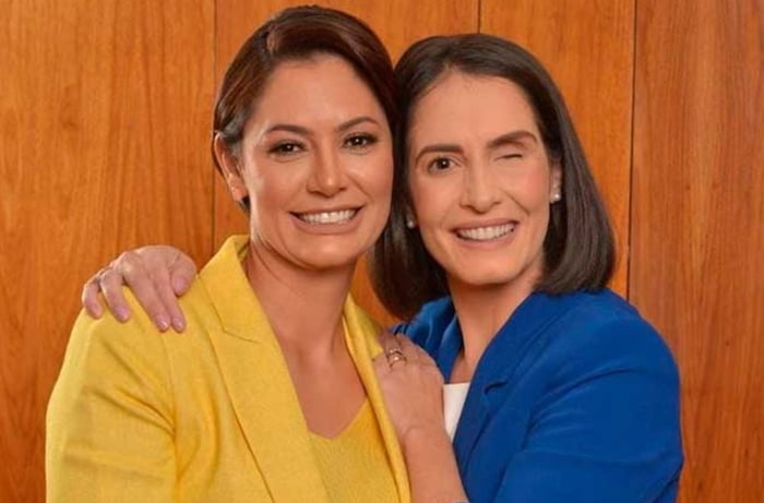 Michelle Bolsonaro e Amália Barros