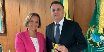 Em julho de 2021, Jair Bolsonaro já tinha recebido Beatrix von Storch no Planalto
