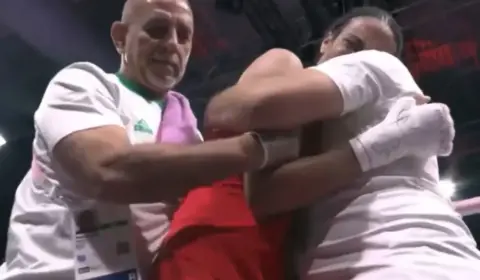 Atacada pela extrema direita, argelina garante medalha no boxe